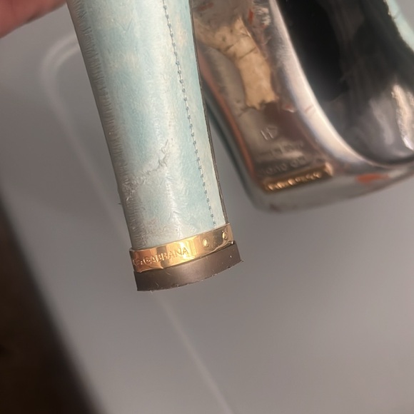 Vintage DOLCE & GABBANA Navy & Light Blue Elegant Pumps - Picture 16 of 16